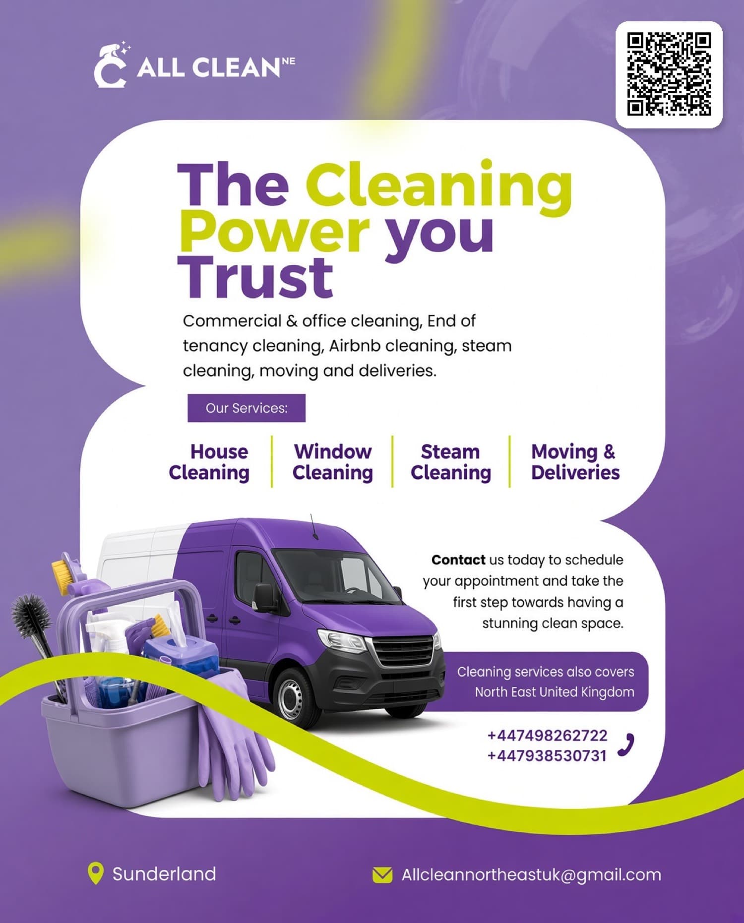 All Clean NE flyer — The Cleaning Power you Trust